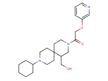 {9-cyclohexyl-3-[(pyridin-3-yloxy)acetyl]-3,9-diazaspiro[5.5]undec-1-yl}methanol