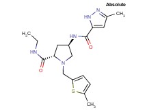 (4R)-N-ethyl-4-{[(3-methyl-1H-pyrazol-5-yl)carbonyl]amino}-1-[(5-methyl-2-thienyl)methyl]-L-prolinamide