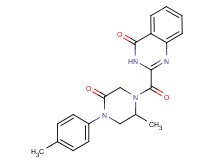 2-{[2-methyl-4-(4-methylphenyl)-5-oxo-1-piperazinyl]carbonyl}-4(3H)-quinazolinone