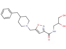 5-[(4-benzylpiperidin-1-yl)methyl]-N-(2,3-dihydroxypropyl)isoxazole-3-carboxamide