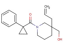 {3-allyl-1-[(1-phenylcyclopropyl)carbonyl]-3-piperidinyl}methanol