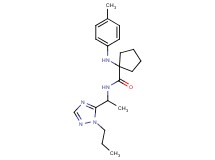 1-[(4-methylphenyl)amino]-N-[1-(1-propyl-1H-1,2,4-triazol-5-yl)ethyl]cyclopentanecarboxamide