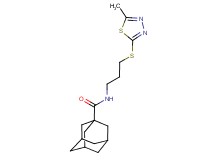 N-{3-[(5-methyl-1,3,4-thiadiazol-2-yl)thio]propyl}adamantane-1-carboxamide