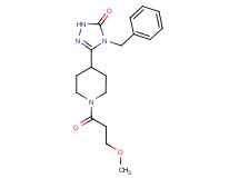 4-benzyl-5-[1-(3-methoxypropanoyl)-4-piperidinyl]-2,4-dihydro-3H-1,2,4-triazol-3-one