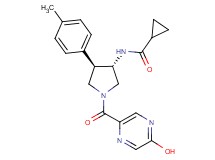 N-[(3S*,4R*)-1-[(5-hydroxy-2-pyrazinyl)carbonyl]-4-(4-methylphenyl)-3-pyrrolidinyl]cyclopropanecarboxamide