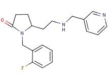1-(2-fluorobenzyl)-5-{2-[(3-pyridinylmethyl)amino]ethyl}-2-pyrrolidinone