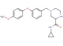 N-cyclopropyl-4-[3-(4-methoxyphenoxy)benzyl]-2-piperazinecarboxamide