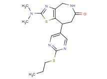 2-(dimethylamino)-8-[2-(propylthio)pyrimidin-5-yl]-4,5,7,8-tetrahydro-6H-[1,3]thiazolo[4,5-c]azepin-6-one