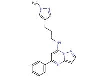 N-[3-(1-methyl-1H-pyrazol-4-yl)propyl]-5-phenylpyrazolo[1,5-a]pyrimidin-7-amine