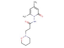 N-(4,6-dimethyl-2-oxopyridin-1(2H)-yl)-3-(1,2-oxazinan-2-yl)propanamide