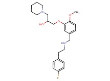 1-[5-({[2-(4-fluorophenyl)ethyl]amino}methyl)-2-methoxyphenoxy]-3-(1-piperidinyl)-2-propanol