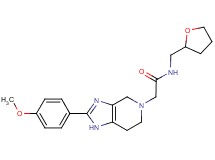 2-[2-(4-methoxyphenyl)-1,4,6,7-tetrahydro-5H-imidazo[4,5-c]pyridin-5-yl]-N-(tetrahydrofuran-2-ylmethyl)acetamide
