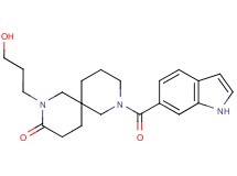 2-(3-hydroxypropyl)-8-(1H-indol-6-ylcarbonyl)-2,8-diazaspiro[5.5]undecan-3-one
