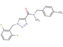 1-(2,6-difluorobenzyl)-N-methyl-N-(4-methylbenzyl)-1H-1,2,3-triazole-4-carboxamide