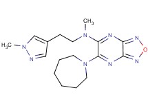 6-(1-azepanyl)-N-methyl-N-[2-(1-methyl-1H-pyrazol-4-yl)ethyl][1,2,5]oxadiazolo[3,4-b]pyrazin-5-amine