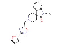 1'-{[3-(2-furyl)-1,2,4-oxadiazol-5-yl]methyl}-1-methylspiro[indole-3,4'-piperidin]-2(1H)-one