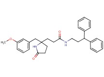 N-(3,3-diphenylpropyl)-3-[2-(3-methoxybenzyl)-5-oxo-2-pyrrolidinyl]propanamide
