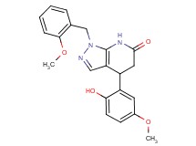 4-(2-hydroxy-5-methoxyphenyl)-1-(2-methoxybenzyl)-1,4,5,7-tetrahydro-6H-pyrazolo[3,4-b]pyridin-6-one