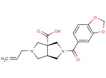 (3aR*,6aR*)-2-allyl-5-(1,3-benzodioxol-5-ylcarbonyl)hexahydropyrrolo[3,4-c]pyrrole-3a(1H)-carboxylic acid