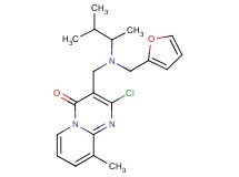 2-chloro-3-{[(1,2-dimethylpropyl)(2-furylmethyl)amino]methyl}-9-methyl-4H-pyrido[1,2-a]pyrimidin-4-one
