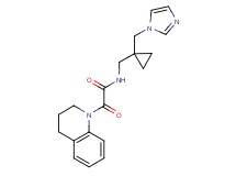 2-(3,4-dihydroquinolin-1(2H)-yl)-N-{[1-(1H-imidazol-1-ylmethyl)cyclopropyl]methyl}-2-oxoacetamide