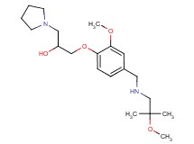 1-(2-methoxy-4-{[(2-methoxy-2-methylpropyl)amino]methyl}phenoxy)-3-(1-pyrrolidinyl)-2-propanol