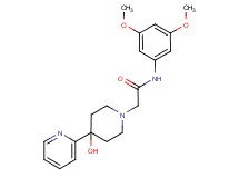 N-(3,5-dimethoxyphenyl)-2-(4-hydroxy-4-pyridin-2-ylpiperidin-1-yl)acetamide