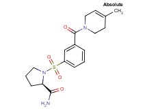 1-({3-[(4-methyl-3,6-dihydropyridin-1(2H)-yl)carbonyl]phenyl}sulfonyl)-D-prolinamide