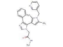 2-{5-[2,5-dimethyl-1-(pyridin-3-ylmethyl)-1H-pyrrol-3-yl]-4-phenyl-1H-imidazol-1-yl}-N-methylacetamide