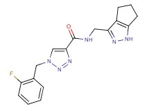 1-(2-fluorobenzyl)-N-(1,4,5,6-tetrahydrocyclopenta[c]pyrazol-3-ylmethyl)-1H-1,2,3-triazole-4-carboxamide