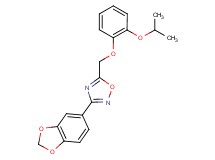 3-(1,3-benzodioxol-5-yl)-5-[(2-isopropoxyphenoxy)methyl]-1,2,4-oxadiazole