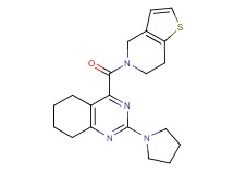 4-(6,7-dihydrothieno[3,2-c]pyridin-5(4H)-ylcarbonyl)-2-(1-pyrrolidinyl)-5,6,7,8-tetrahydroquinazoline