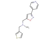 N-methyl-1-[3-(4-pyridinyl)-5-isoxazolyl]-N-(3-thienylmethyl)methanamine