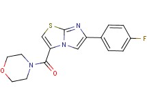 6-(4-fluorophenyl)-3-(4-morpholinylcarbonyl)imidazo[2,1-b][1,3]thiazole