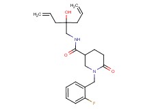 N-(2-allyl-2-hydroxy-4-penten-1-yl)-1-(2-fluorobenzyl)-6-oxo-3-piperidinecarboxamide