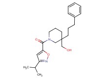 [1-[(3-isopropyl-5-isoxazolyl)carbonyl]-3-(3-phenylpropyl)-3-piperidinyl]methanol