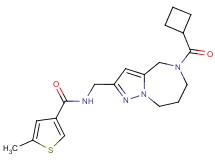 N-{[5-(cyclobutylcarbonyl)-5,6,7,8-tetrahydro-4H-pyrazolo[1,5-a][1,4]diazepin-2-yl]methyl}-5-methylthiophene-3-carboxamide
