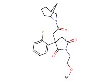 3-[2-(6-azabicyclo[3.2.1]oct-6-yl)-2-oxoethyl]-3-(2-fluorophenyl)-1-(2-methoxyethyl)-2,5-pyrrolidinedione