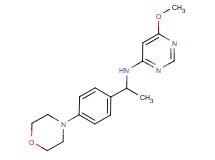 6-methoxy-N-[1-(4-morpholin-4-ylphenyl)ethyl]pyrimidin-4-amine