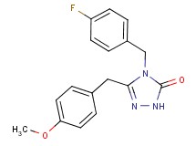 4-(4-fluorobenzyl)-5-(4-methoxybenzyl)-2,4-dihydro-3H-1,2,4-triazol-3-one