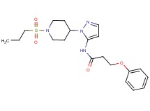 3-phenoxy-N-{1-[1-(propylsulfonyl)-4-piperidinyl]-1H-pyrazol-5-yl}propanamide