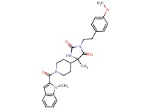 3-[2-(4-methoxyphenyl)ethyl]-5-methyl-5-{1-[(1-methyl-1H-indol-2-yl)carbonyl]-4-piperidinyl}-2,4-imidazolidinedione