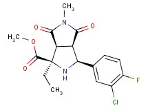 methyl (1R*,3S*,3aR*,6aS*)-3-(3-chloro-4-fluorophenyl)-1-ethyl-5-methyl-4,6-dioxooctahydropyrrolo[3,4-c]pyrrole-1-carboxylate