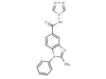 2-methyl-1-phenyl-N-4H-1,2,4-triazol-4-yl-1H-benzimidazole-5-carboxamide