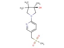 (3R)-3,4,4-trimethyl-1-{5-[(methylsulfonyl)methyl]-2-pyridinyl}-3-pyrrolidinol