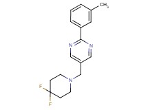 5-[(4,4-difluoropiperidin-1-yl)methyl]-2-(3-methylphenyl)pyrimidine