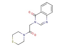 3-[2-oxo-2-(4-thiomorpholinyl)ethyl]-4(3H)-quinazolinone