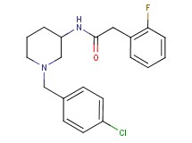 N-[1-(4-chlorobenzyl)-3-piperidinyl]-2-(2-fluorophenyl)acetamide