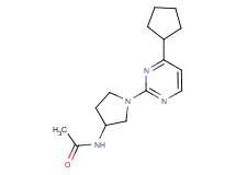 N-[1-(4-cyclopentylpyrimidin-2-yl)pyrrolidin-3-yl]acetamide