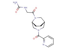 N-{2-oxo-2-[(1S*,5R*)-3-(2-pyridinylcarbonyl)-3,6-diazabicyclo[3.2.2]non-6-yl]ethyl}urea